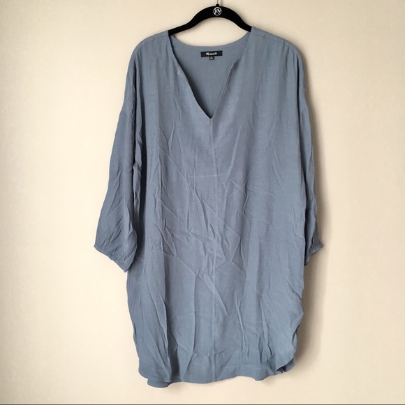 Madewell Dresses & Skirts - NWT Madewell Du Jour Slate Blue Tunic Dress